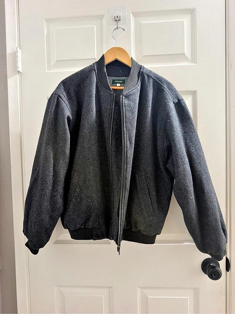 GIORDANO Men's Bomber Jacket in Black Size Medium Like New